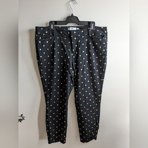 Black polka dot pants